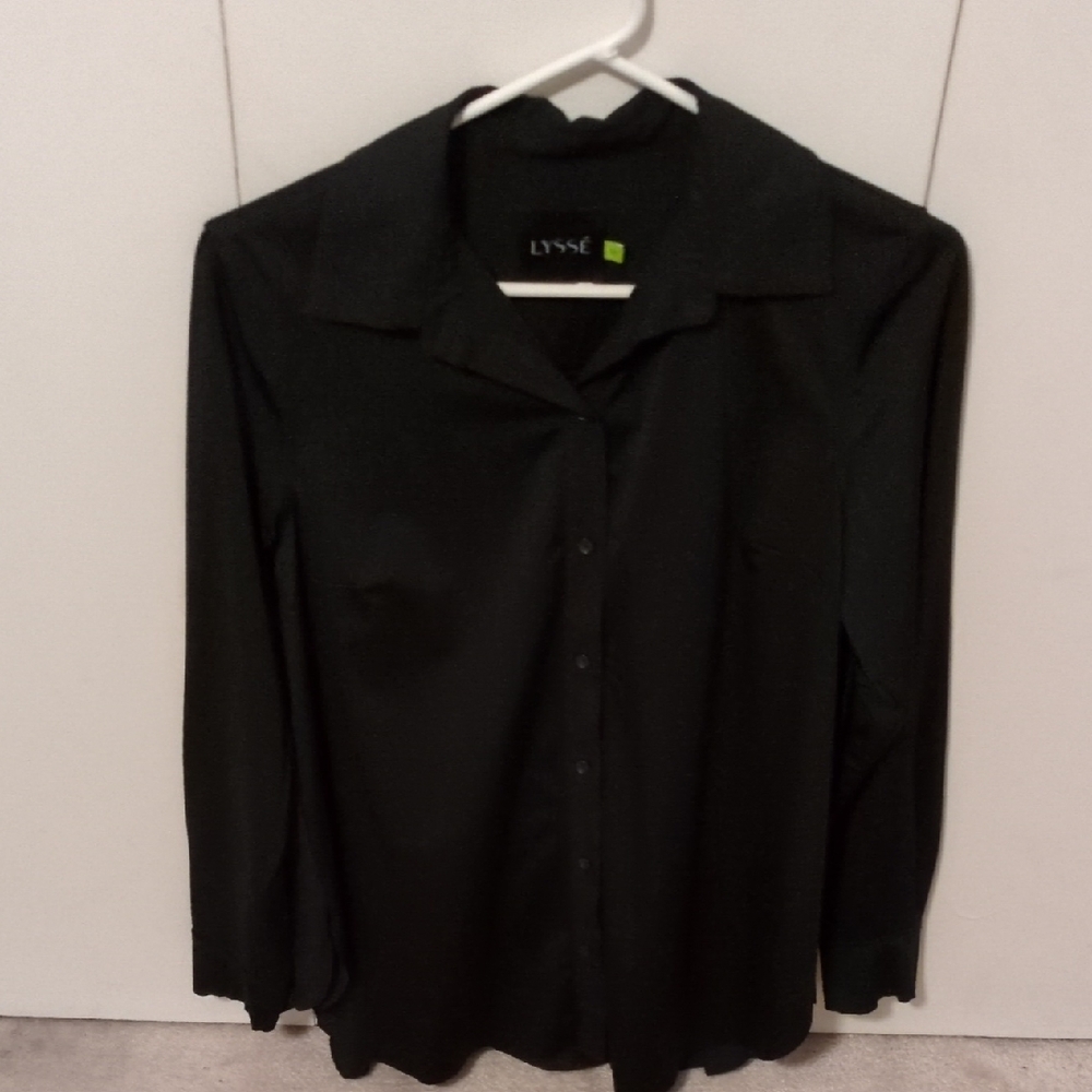 Lysse Classic Black Button-Down Shirt
